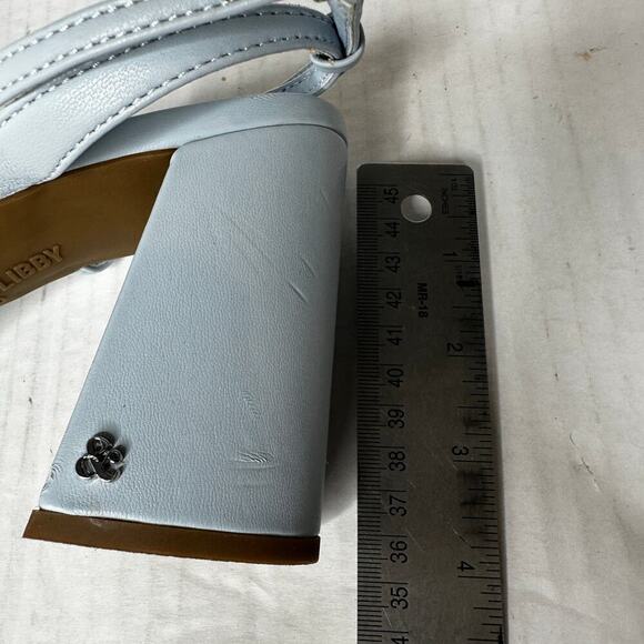 NWT Sam & Libby Size 10 Light Blue Bow Vamp Jordan High Heel Strappy Sandal - Picture 7 of 13